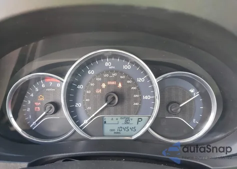 2015 Toyota Corolla Le из США, поврежденный, VIN 5YFBURHE9FP352719